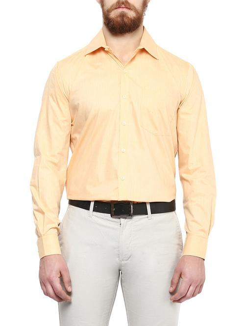 yellow cotton formal shirt - 13327992 - Very Small Image - 1