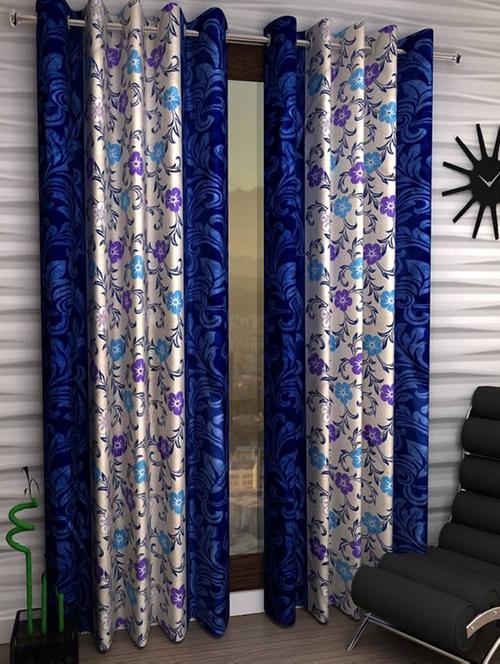 home fantasy beauifull polyester door curtain-2 pcs - 13328975 - Very Small Image - 1