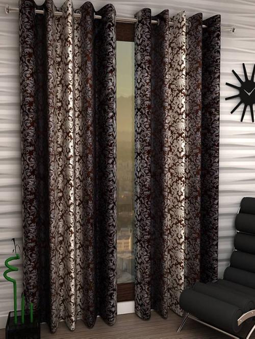home fantasy beauifull polyester door curtain-2 pcs - 13328976 - Very Small Image - 1