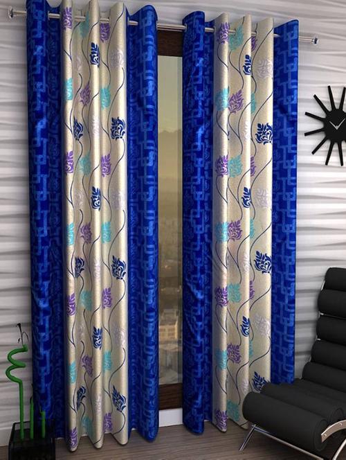 home fantasy beauiful polyester door curtain-2 pcs - 13328977 - Very Small Image - 1