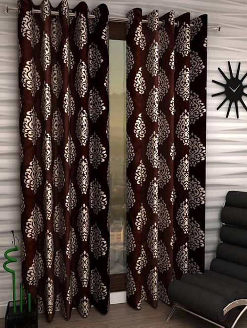 home fantasy beauifull polyester door curtain-2 pcs - 13328978 - Very Small Image - 1
