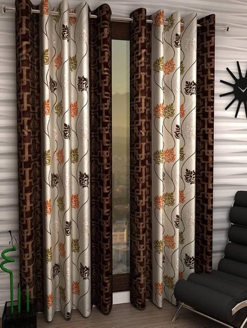 home fantasy beauifull polyester door curtain-2 pcs - 13328980 - Very Small Image - 1