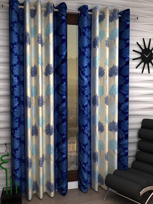 home fantasy beauiful polyester door curtain-2 pcs - 13331272 - Very Small Image - 1