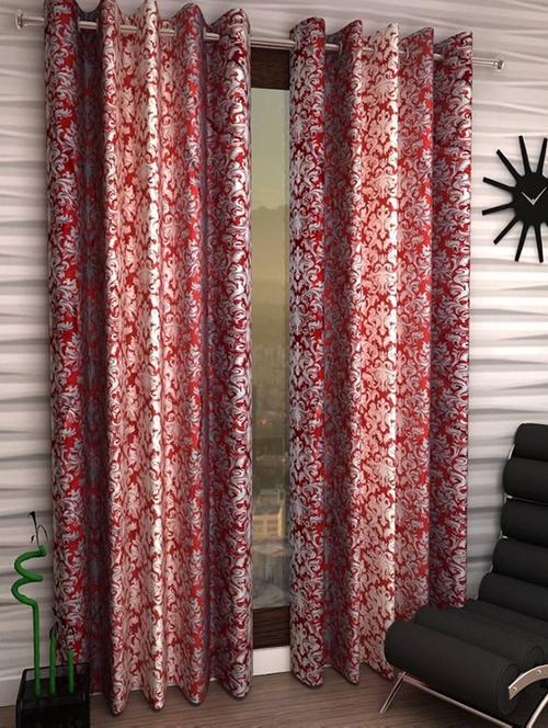 home fantasy beauiful polyester door curtain-2 pcs - 13331277 - Very Small Image - 1