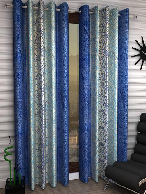 home fantasy beauiful polyester door curtain-2 pcs - 13331278 - Very Small Image - 1