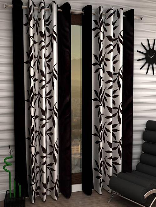 home fantasy beauiful polyester door curtain-2 pcs - 13331281 - Very Small Image - 1