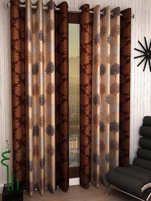 home fantasy beauiful polyester door curtain-2 pcs - 13331287 - Very Small Image - 1