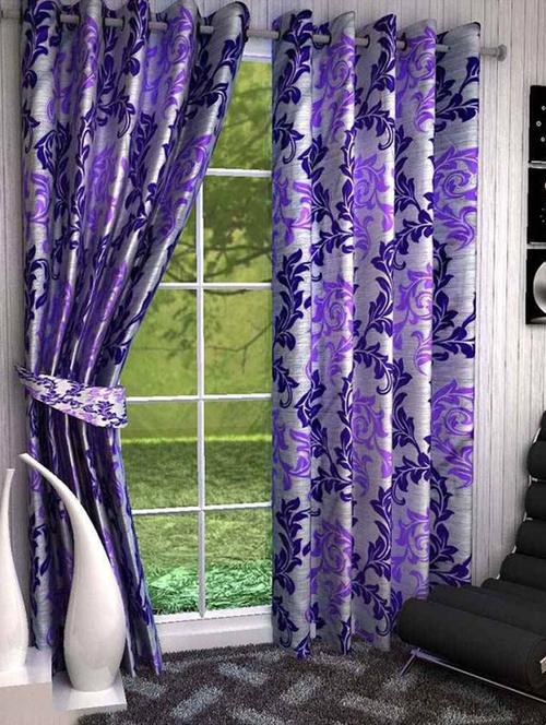 home fantasy printed polyester door curtain-2 pcs - 13337668 - Very Small Image - 1