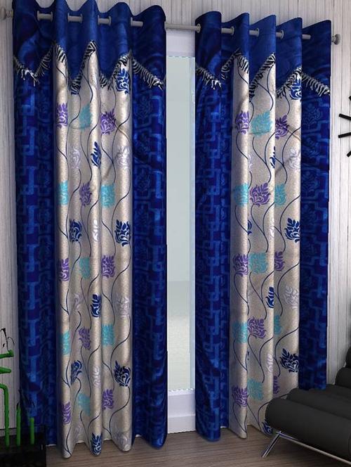 home fantasy designer door curtain-2 pcs - 13337981 - Very Small Image - 1