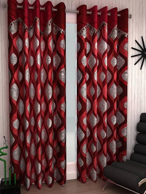 home fantasy designer door curtain-2 pcs - 13337984 - Very Small Image - 1