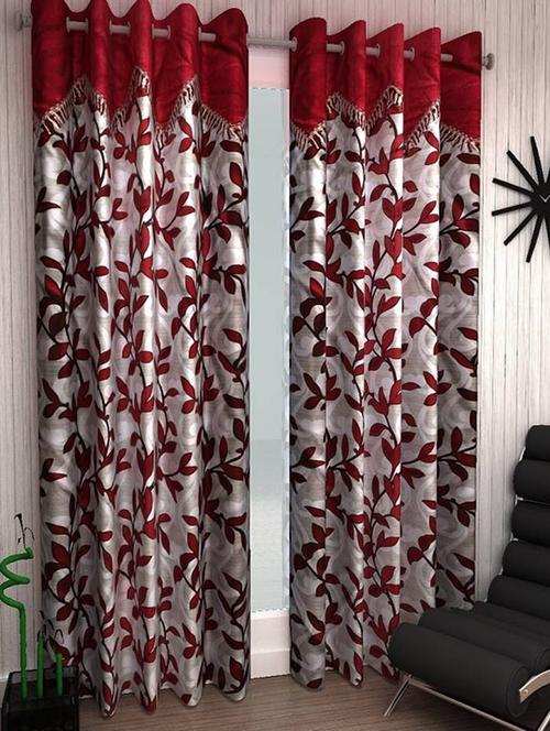 home fantasy designer door curtain-2 pcs - 13337986 - Very Small Image - 1