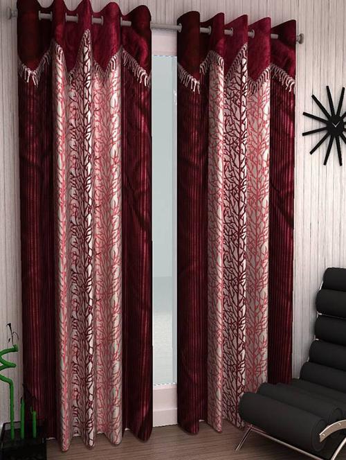 home fantasy designer door curtain-2 pcs - 13337987 - Very Small Image - 1