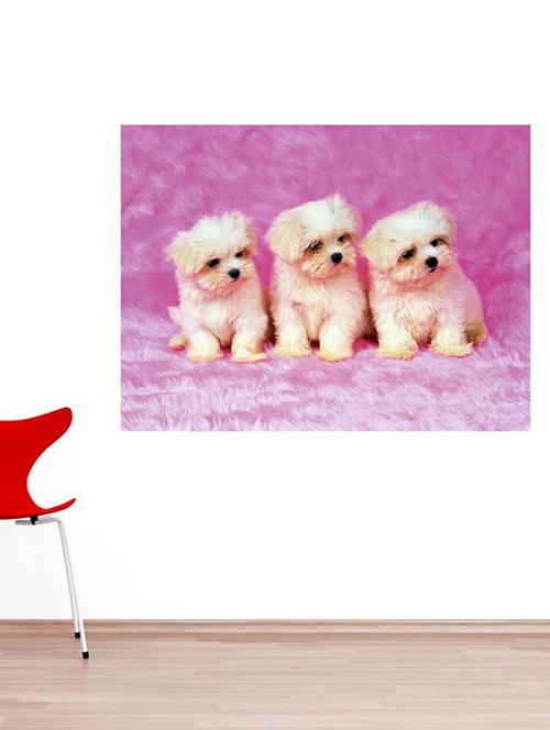 impression wall loving dogs sticker - 13339120 - Very Small Image - 1