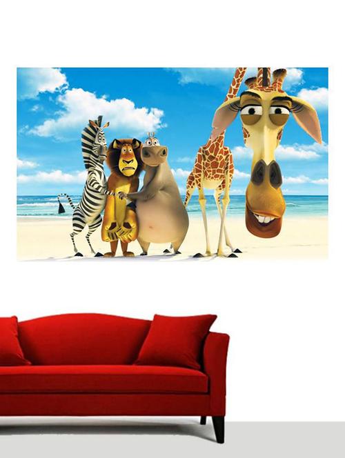 impression wall cute animals sticker - 13339125 - Very Small Image - 1