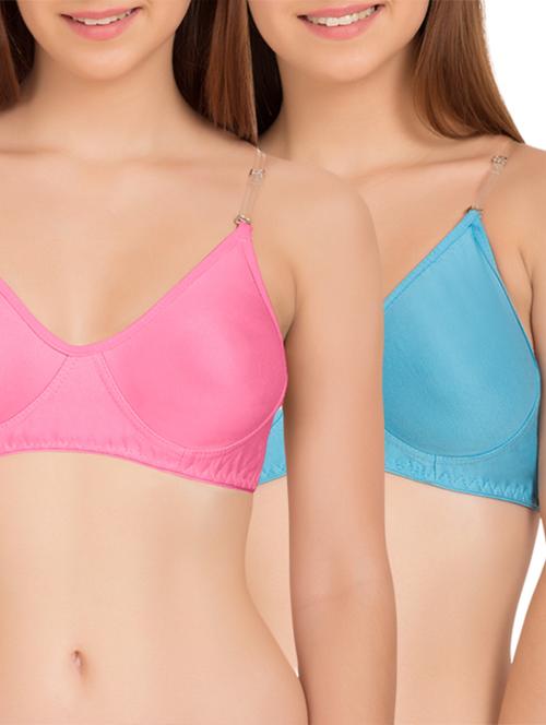 set of 2 backless cotton bras - 13340800 - Very Small Image - 1