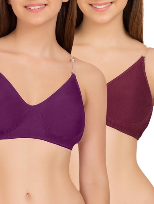 set of 2 backless cotton bras - 13340803 - Very Small Image - 1