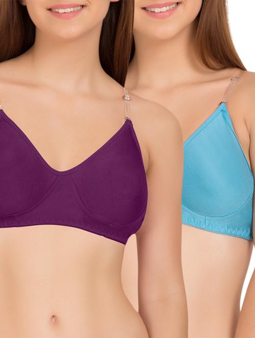 set of 2 backless cotton bras - 13340810 - Very Small Image - 1