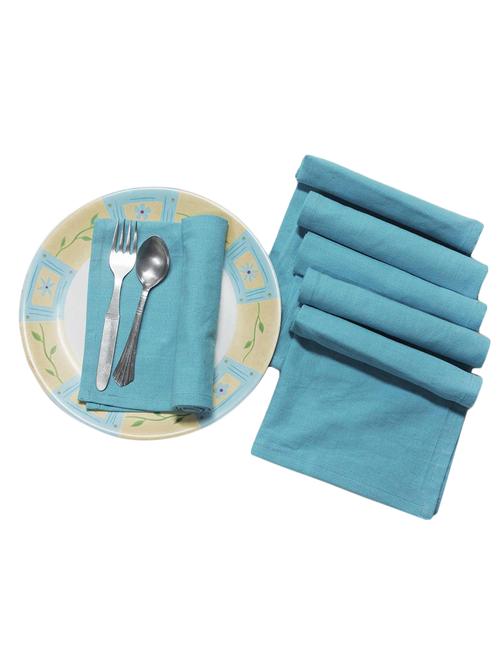 sky blue table napkin set of 6 pcs - 13343539 - Very Small Image - 1