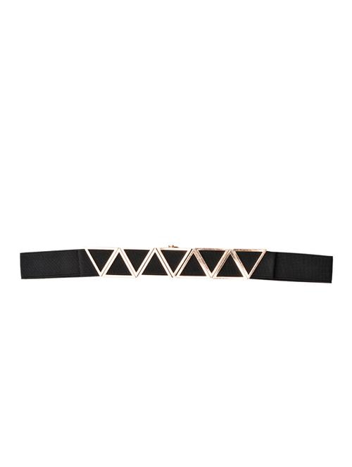 black leatherette embellished belt - 13345263 - Very Small Image - 1