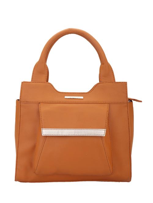 tan leatherette handbag - 13345316 - Very Small Image - 1