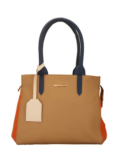 beige leatherette handbag - 13345357 - Very Small Image - 1