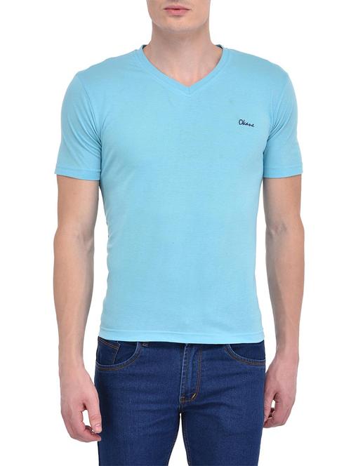 blue cotton tshirt - 13346389 - Very Small Image - 1
