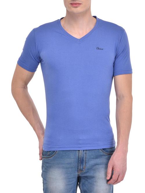 blue cotton t-shirt - 13346390 - Very Small Image - 1