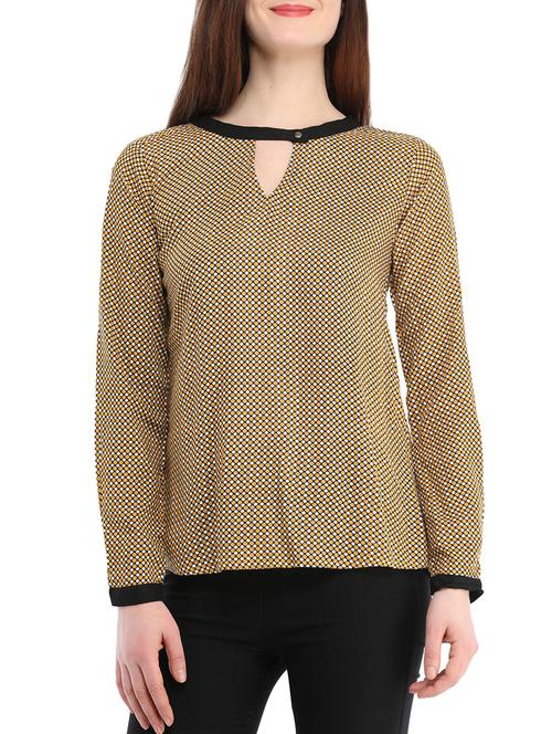 brown viscose regular top - 13348593 - Very Small Image - 1