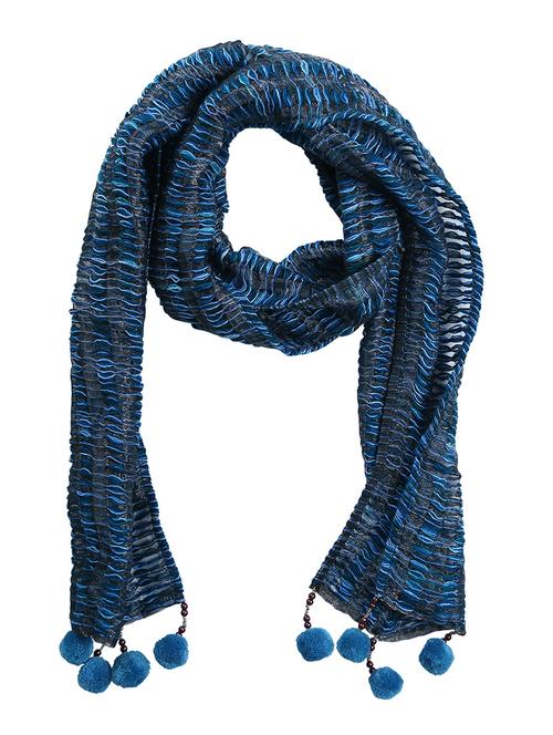 blue acrylic scarf - 13348657 - Very Small Image - 1