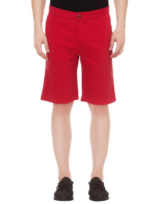 red cotton shorts - 13351339 - Very Small Image - 1