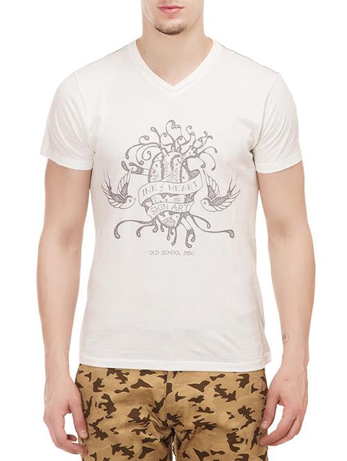 white cotton t-shirt - 13351537 - Very Small Image - 1