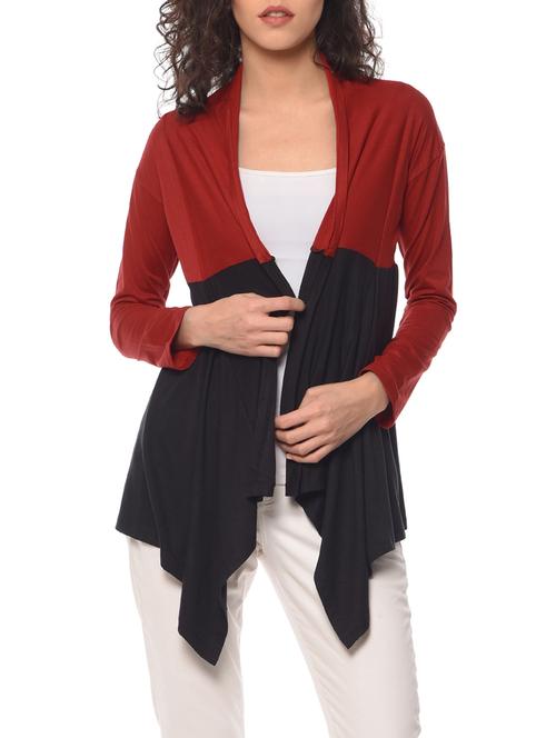 color block asymmetric shrug - 13352167 - Very Small Image - 1