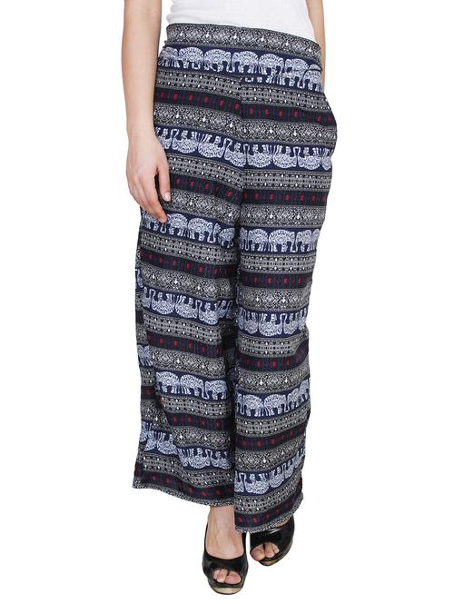 multicoloured crepe palazzo - 13354357 - Very Small Image - 1