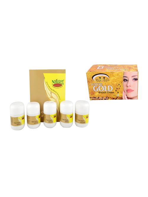 nature's essence gold facial kit with pink root gold bleach - 13354531 - Very Small Image - 1