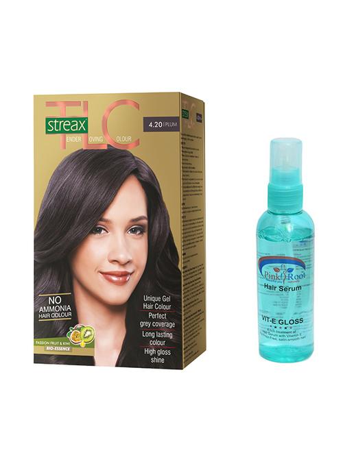 streax tlc hair color plum with pink root hair serum - 13354558 - Very Small Image - 1
