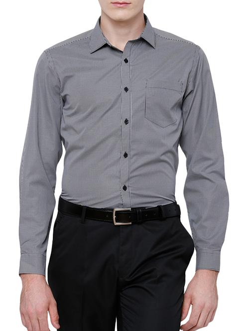 grey polyester blend formal shirt - 13355413 - Very Small Image - 1