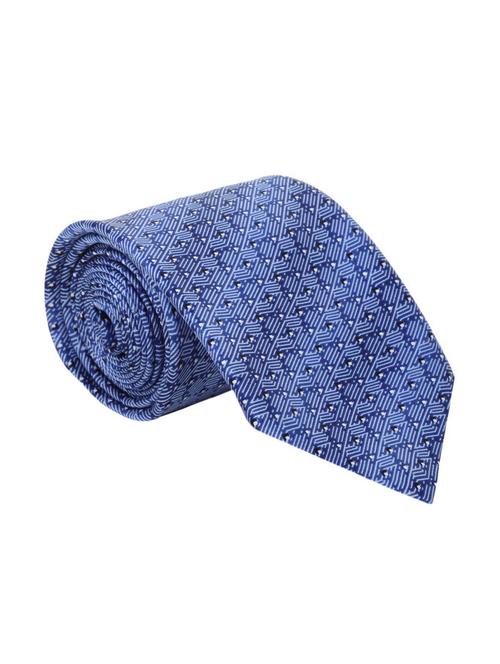 blue & multi mirofiber tie - 13356753 - Very Small Image - 1