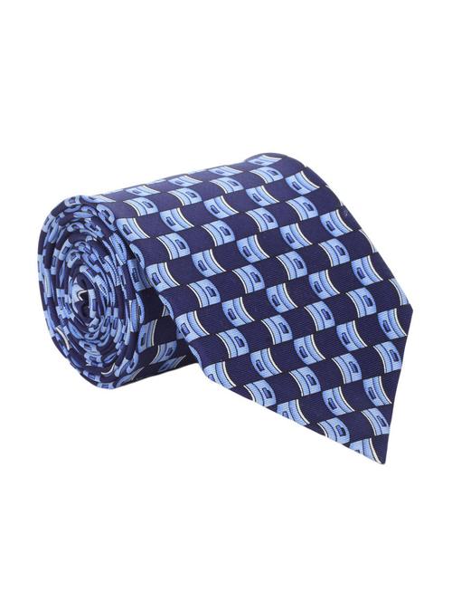 blue & multi mirofiber tie - 13356767 - Very Small Image - 1