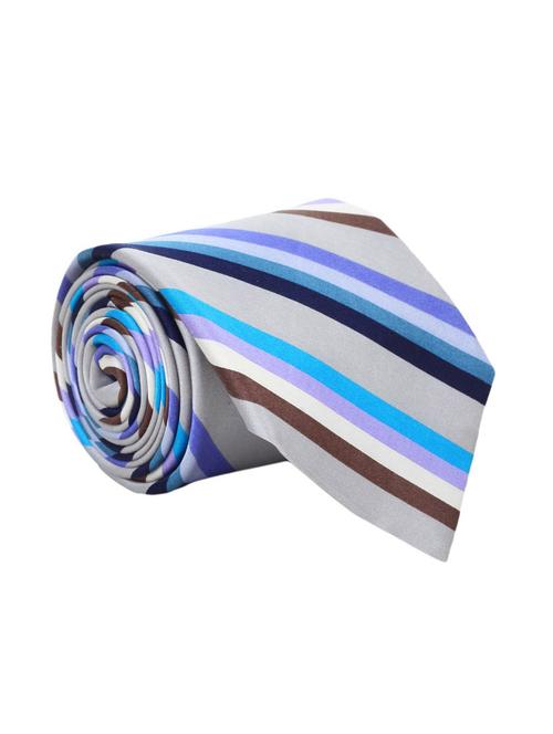 beige & multi mirofiber tie - 13356769 - Very Small Image - 1