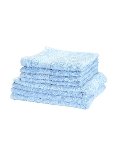 bianca 6 pc egyptian towel set 100% cotton (2 hand towel + 4 face towel) - 13357786 - Very Small Image - 1