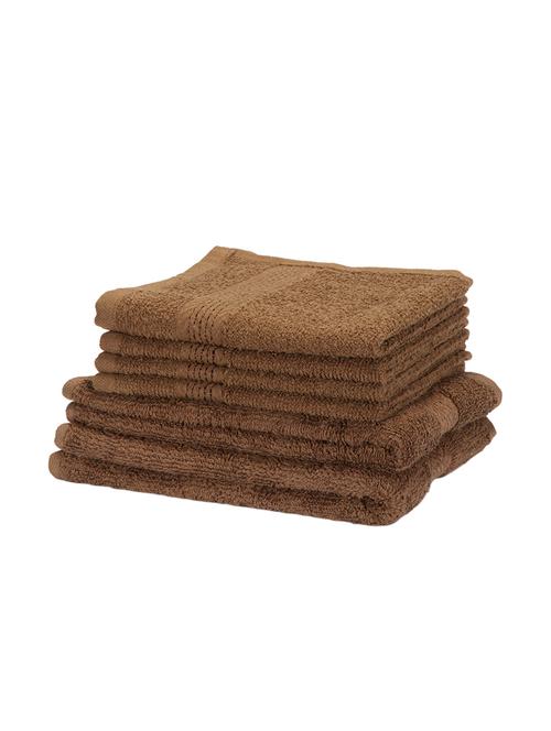 bianca 6 pc egyptian towel set 100% cotton (2 hand towel + 4 face towel) - 13357791 - Very Small Image - 1