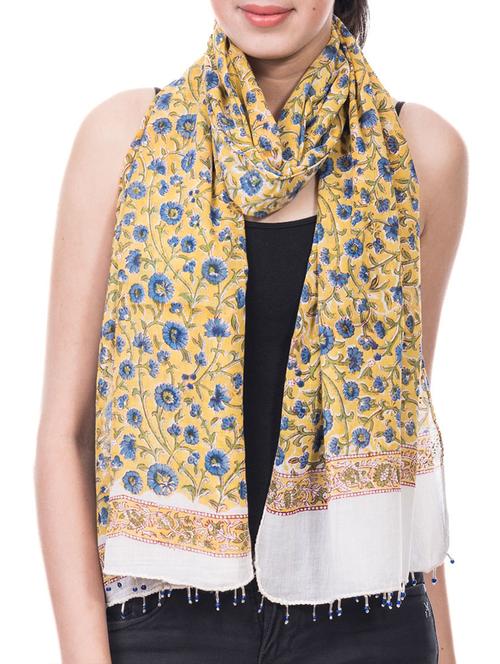 multi colored cotton scarf - 13358066 - Very Small Image - 1