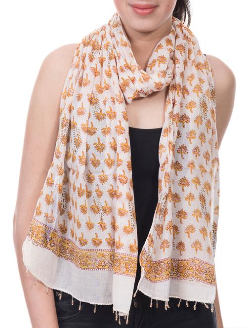 multi colored cotton scarf - 13358074 - Very Small Image - 1
