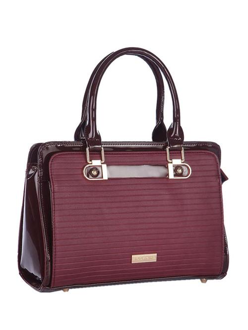 maroon leatherette handbag - 13359365 - Very Small Image - 1
