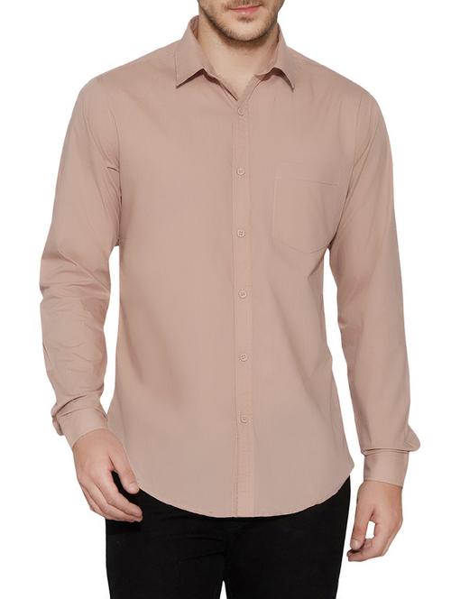 dusty pink cotton casual shirt - 13361808 - Very Small Image - 1