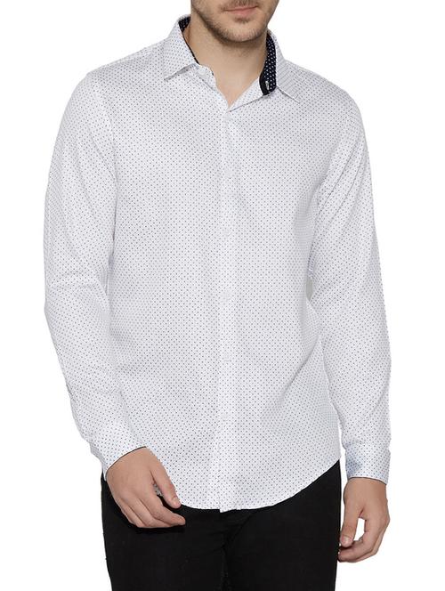 white cotton casual shirt - 13362304 - Very Small Image - 1
