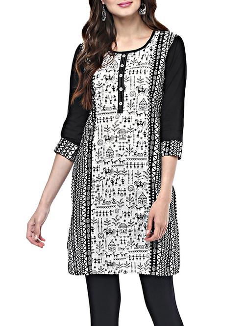 beige cotton straight kurta - 13367119 - Very Small Image - 1