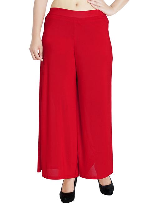 red nylon palazzos - 13368952 - Very Small Image - 1