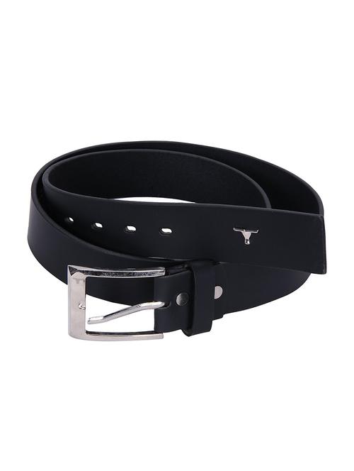 black leather belt - 13370010 - Very Small Image - 1