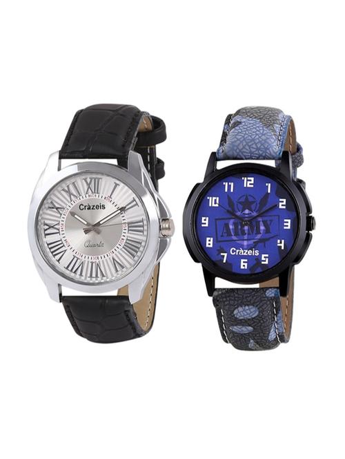 crazeis set of 2 analog wrist watches - 13370985 - Very Small Image - 1